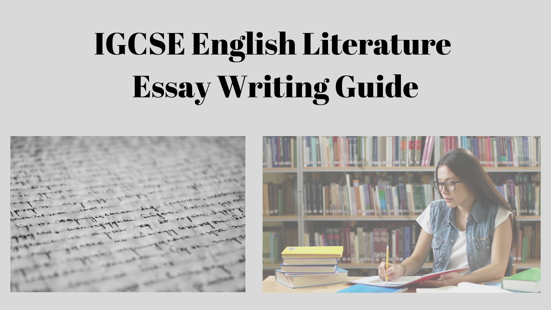 igcse english essay format