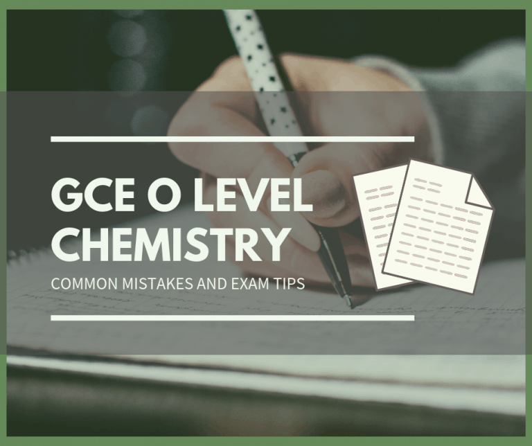 How to Ace the GCE O Level Chemistry?