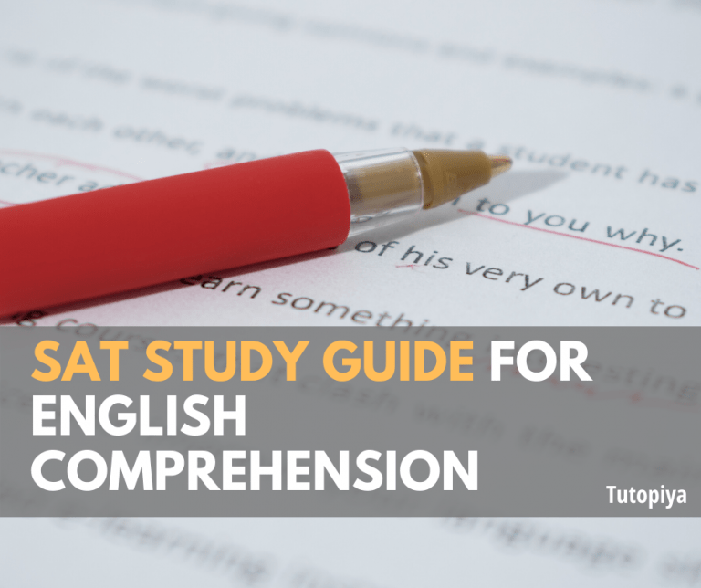 SAT study guide for English Comprehension