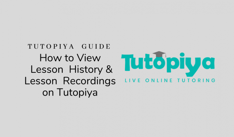 lesson recordings and lesson history