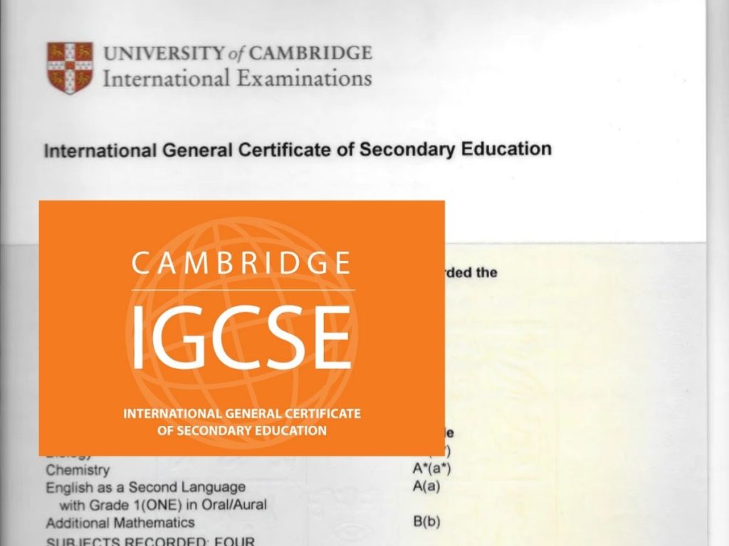 igcse certificate